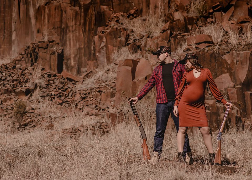 ENSAIO DE GESTANTE EM CLUBE DE TIRO